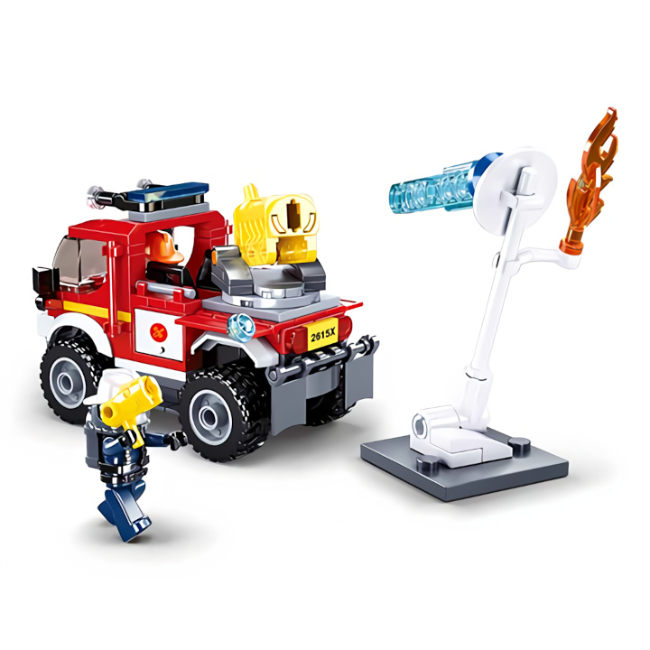 Sluban Pompiers M38-B0965 Tout-terrain avec canon à eau