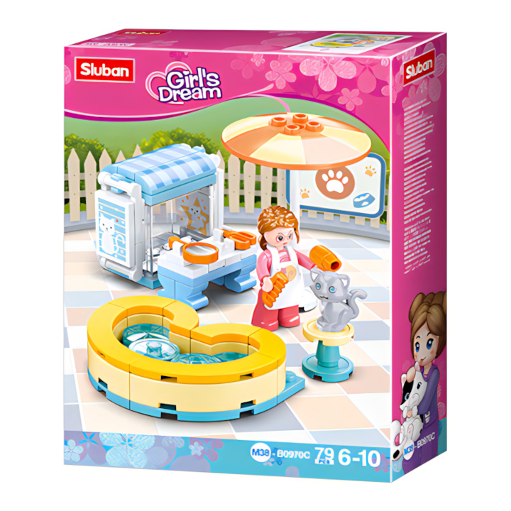 Sluban Girls Dream M38-B0970C Salon de toilettage pour chats – Image 2