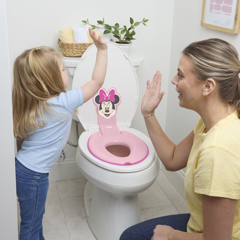 BRIGHT STARTS Reductor WC Adhesivo Flip & Sit™ MINNIE MOUSE™ 18m+, hasta 23kg - Imagen 3