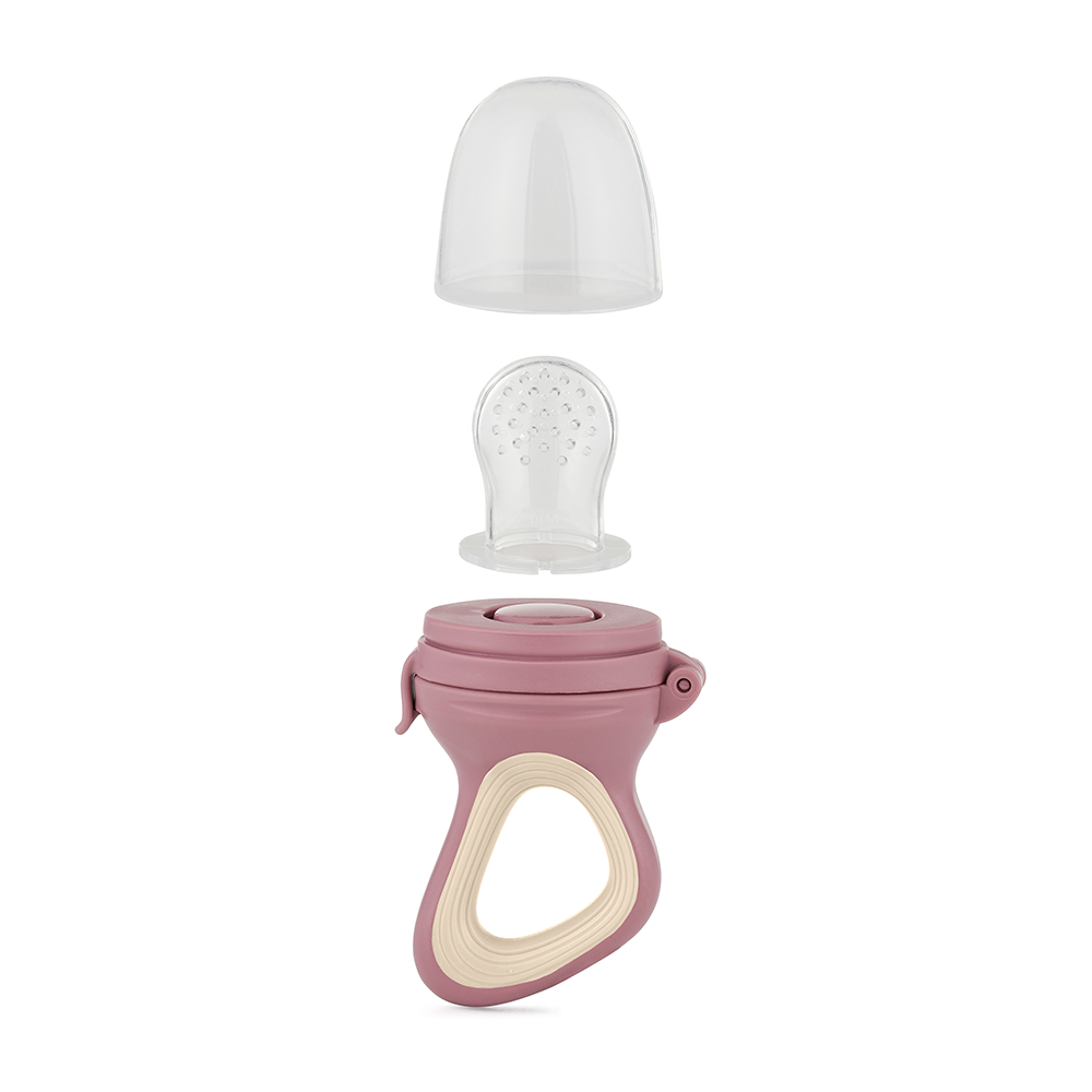 PETITE&MARS Tétine en silicone pour l'alimentation Fruzi Rose&Sand 6m+