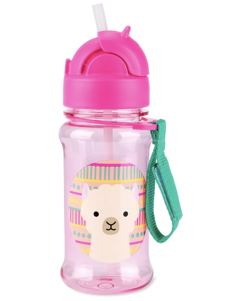 SKIP HOP Zoo Tritan Szívószálas Palack 355ml Llama 12h+