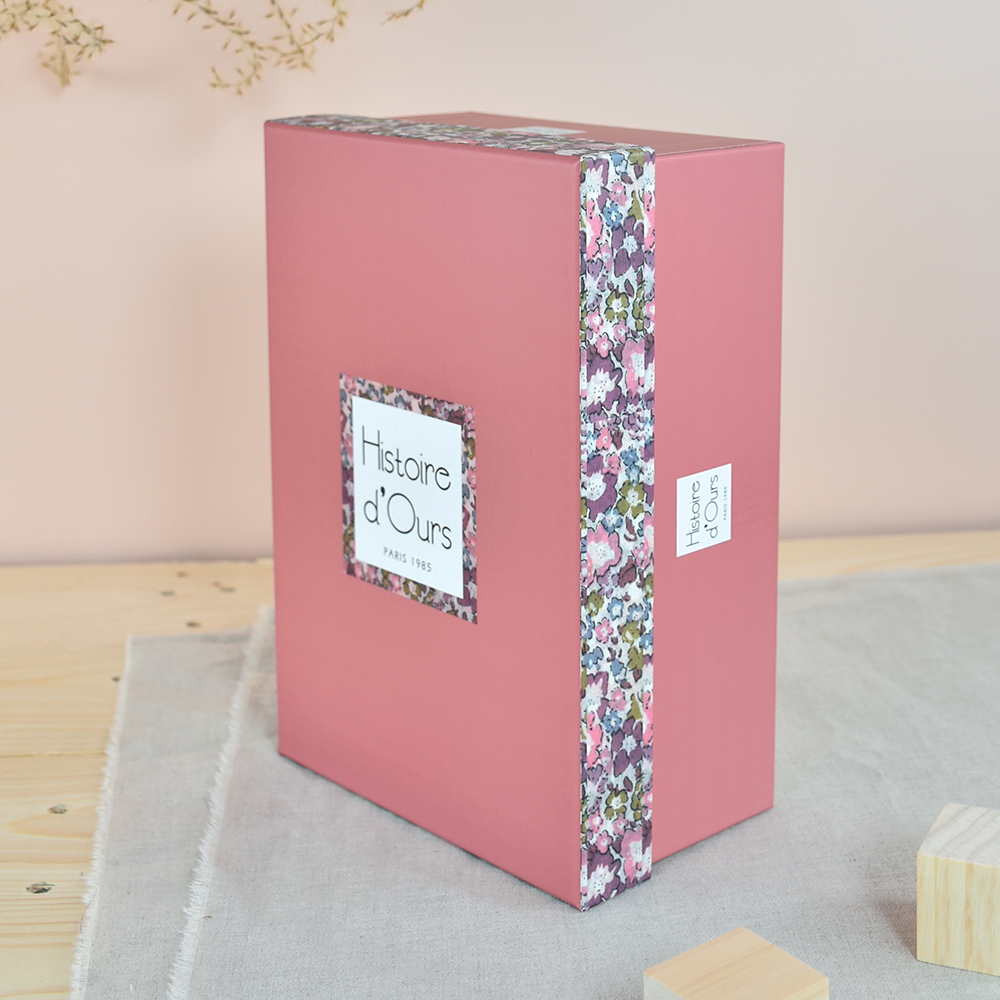 Doudou Histoire d'Ours Compagna di peluche topolina rosa scuro 25 cm - immagine 2