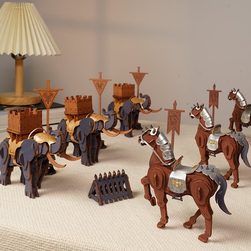 RoboTime 3D fa építőjáték Harcos elefánt - Image 6