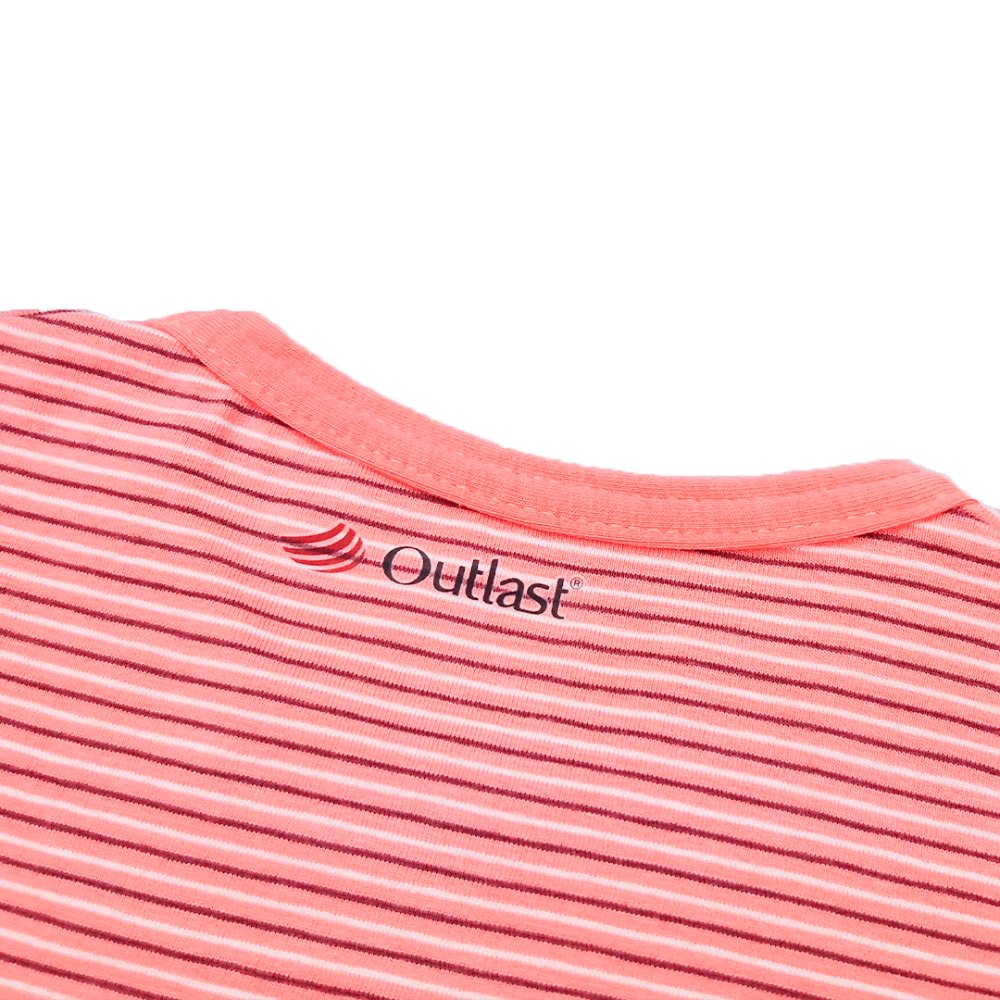 Pyjama KR Outlast® - rayure corail foncé/corail foncé 116 – Image 4