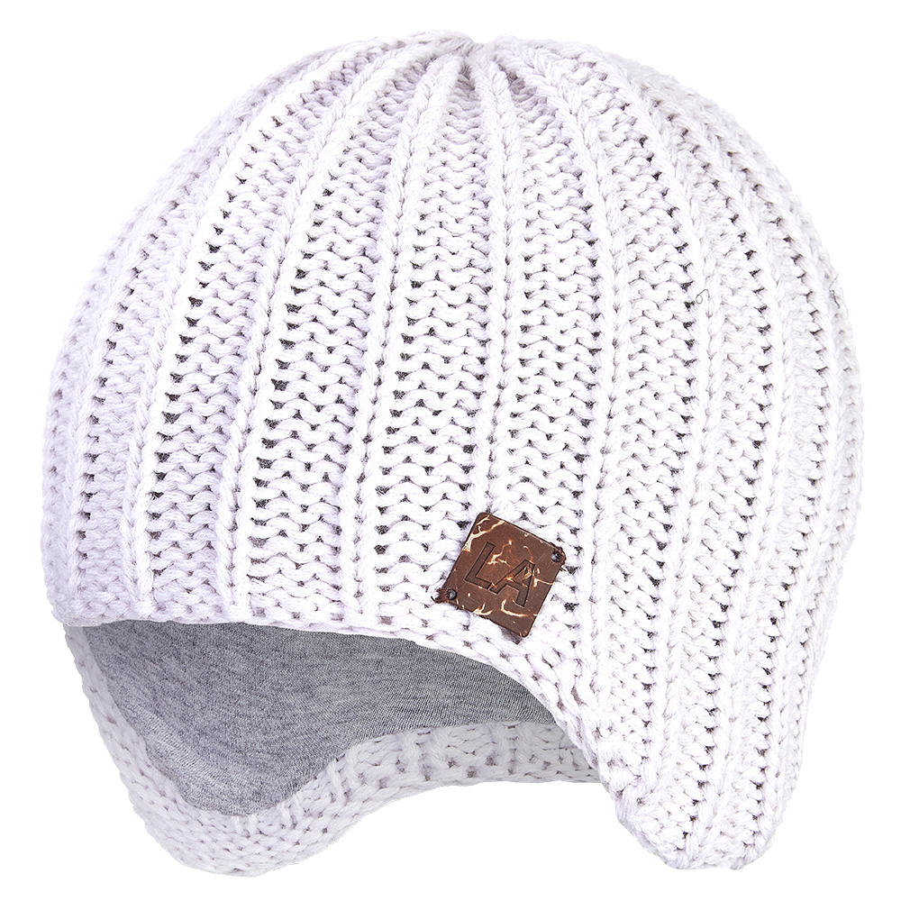 Gorro de punto con orejeras Outlast ® - gris humo claro 1 | 36-38 cm
