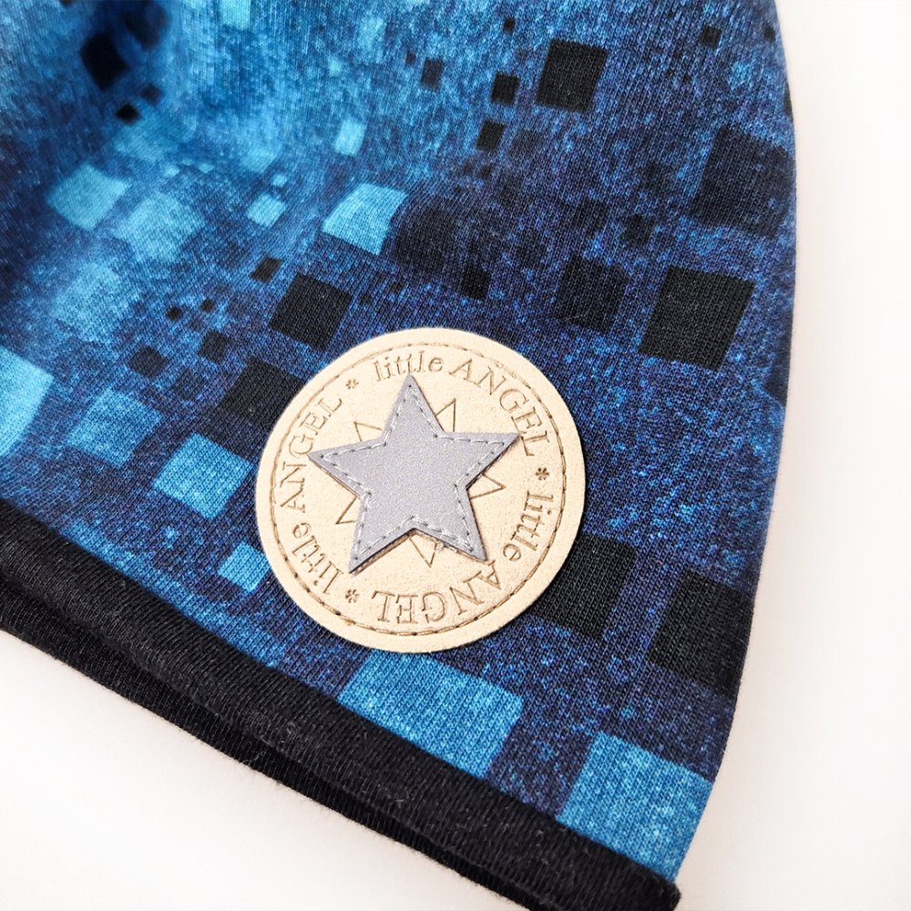 Bonnet doublé Outlast® - denim carreaux/noir 6 | 54-57 cm – Image 3