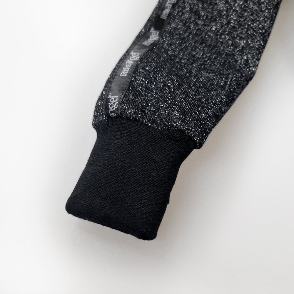 Vestido sudadera cálido - negro brillante 128 - Imagen 3