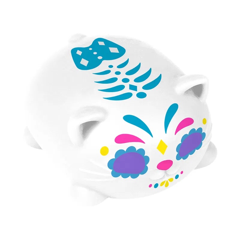 Schylling NeeDoh Mačkací Sugar Skull kočka svítící ve tmě (obrázek 5)