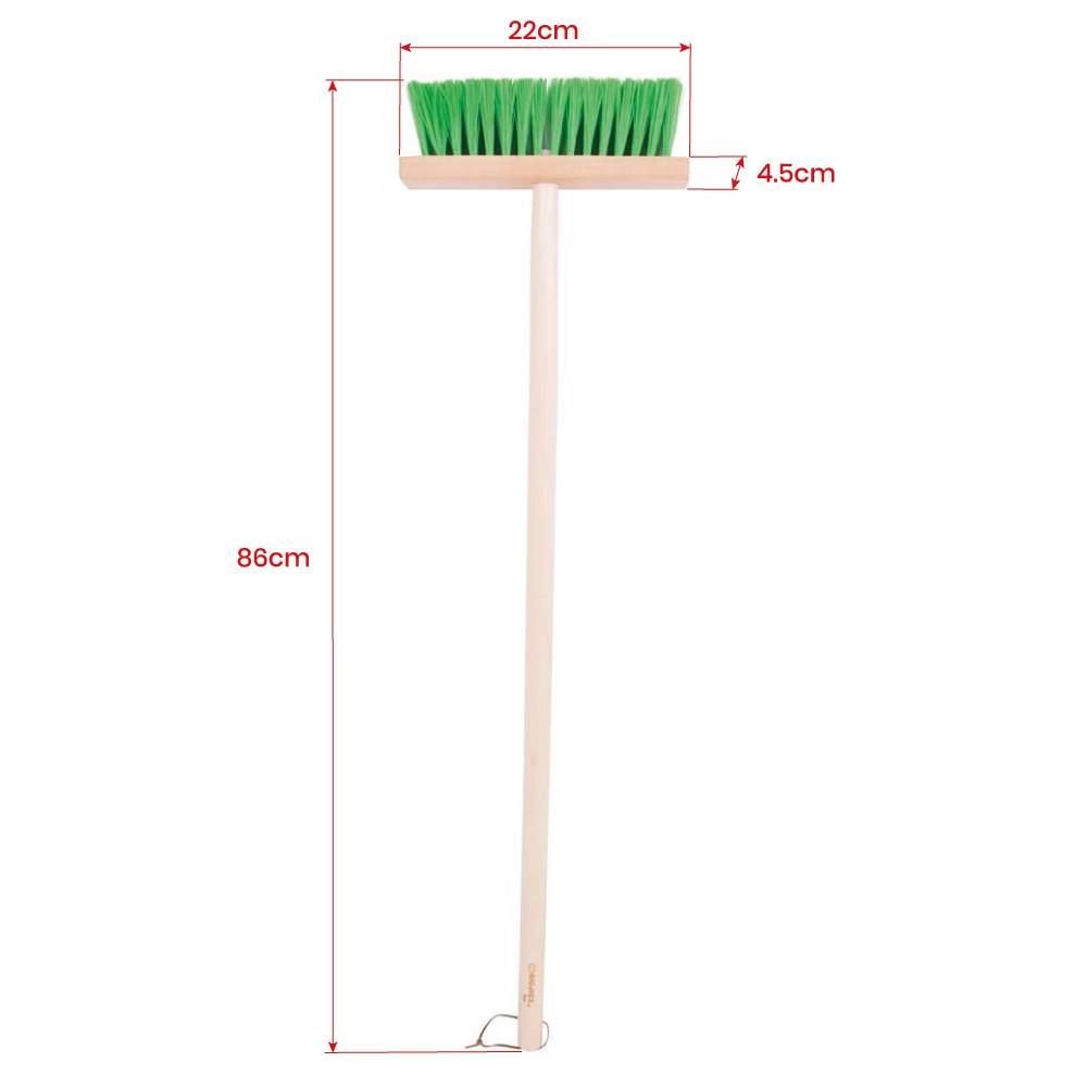 Bigjigs Toys Zahradní metlička s dlouhou násadou zelená (obrázek 3)