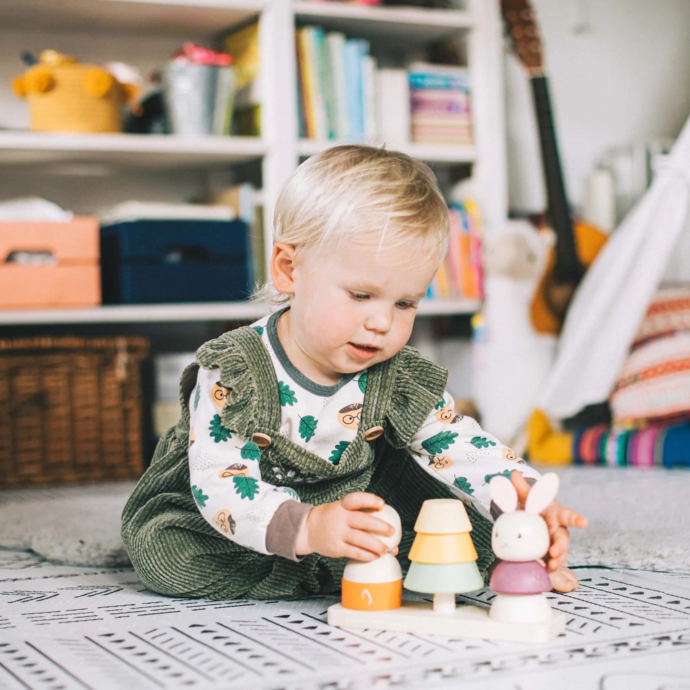 Bigjigs Baby Motorická nasazovací hračka liška a králíček (obrázek 5)