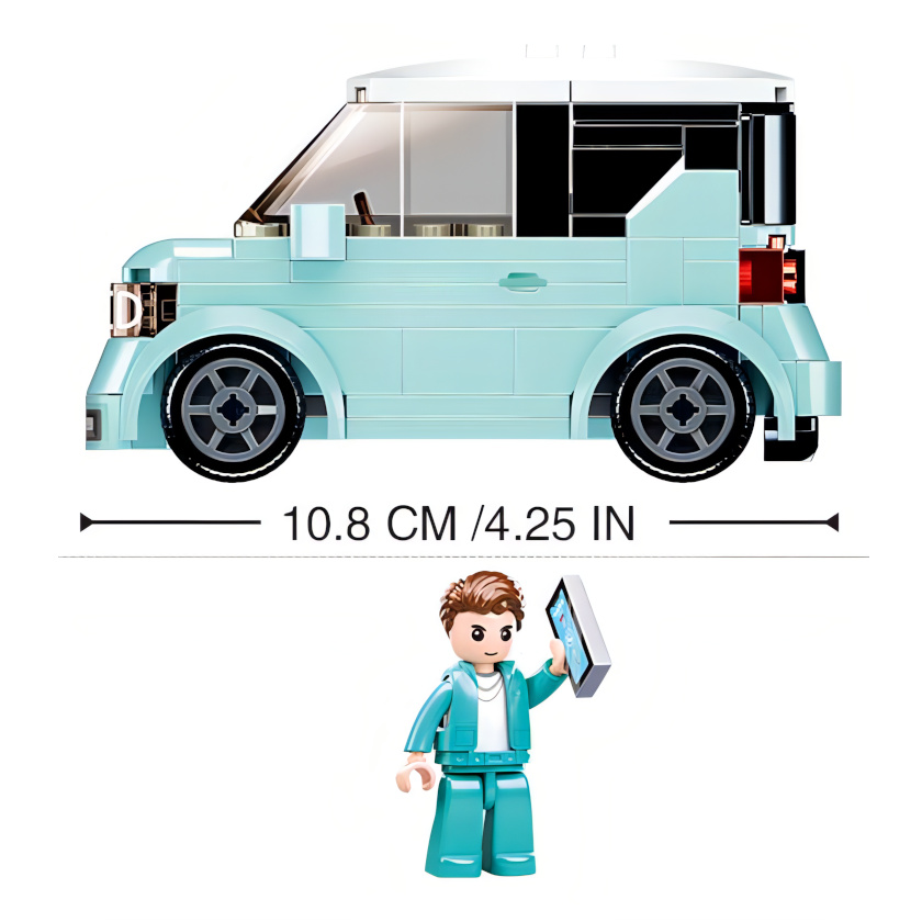 Sluban Girls Dream Mini Handcraft M38-B1087 Qmini zelené autíčko (obrázek 4)
