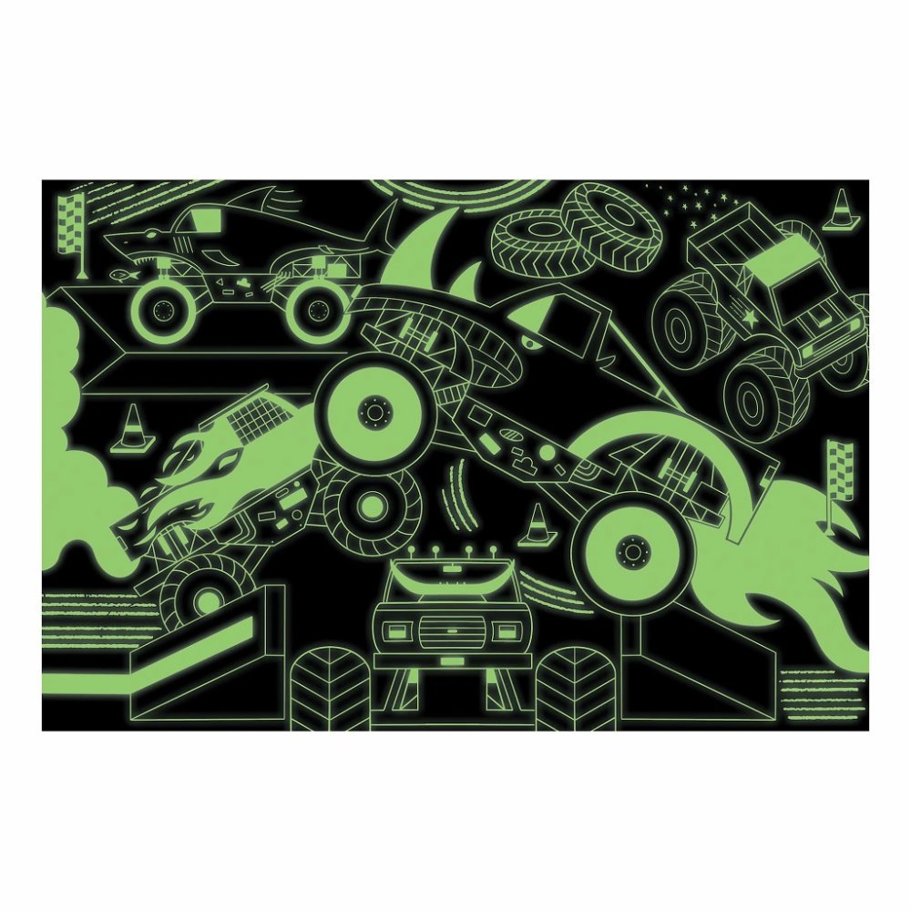 Mudpuppy Puzzle Monster Trucks - svítí ve tmě 100 dílků (obrázek 2)
