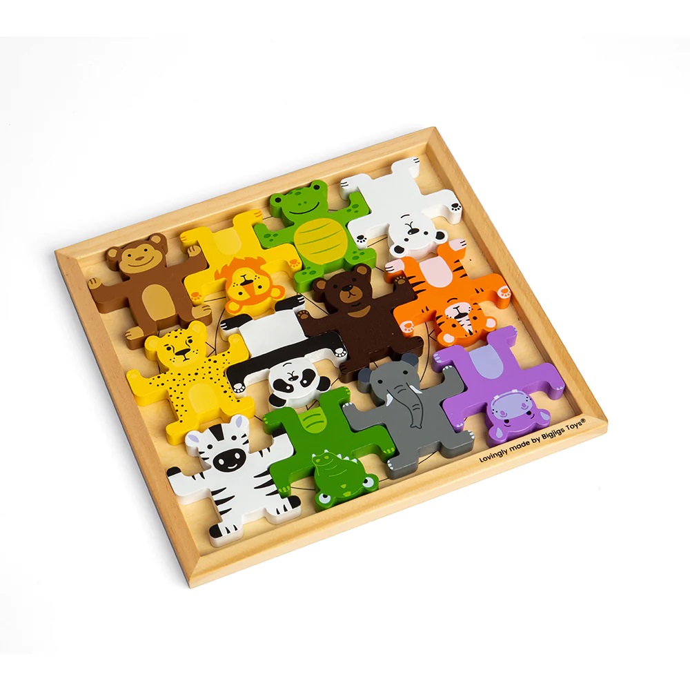 Bigjigs Toys Motorická balanční hra Divoká zvířata (obrázek 3)