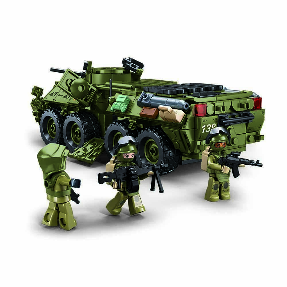 Sluban Model Bricks M38-B1251 Tank BTR-80AS IFV v měřítku 1:35 (obrázek 4)