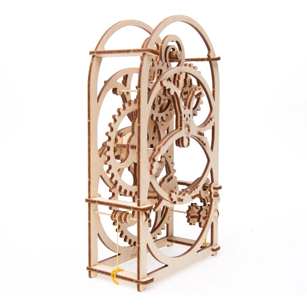 Ugears 3D dřevěné mechanické puzzle Hodinový strojek (obrázek 8)