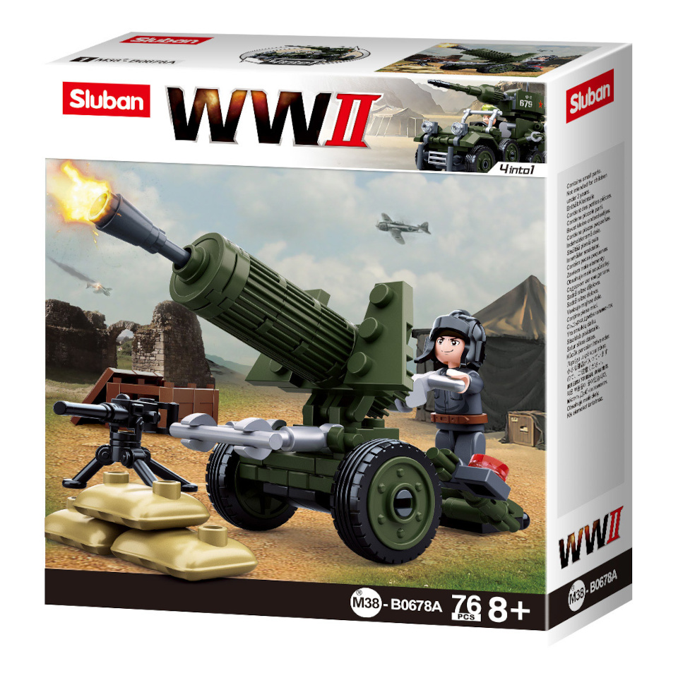 Sluban WWII M38-B0678A 4into1 Protitankový kanón (obrázek 5)