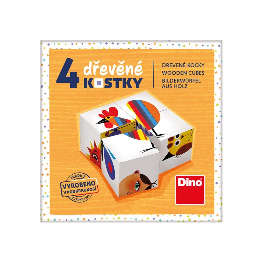 Dino Dřevěné kostky Kohout (obrázek 8)