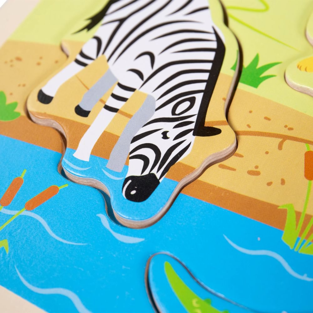 Bigjigs Toys Vkládačka se zvukem Safari (obrázek 4)