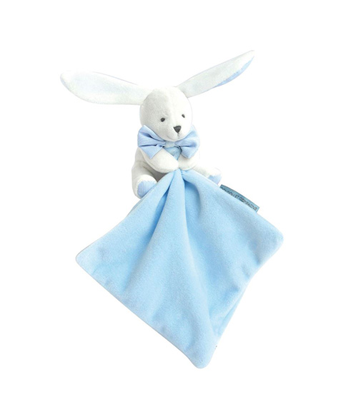 Doudou Dárková sada modrá - králíček s muchláčkem 10 cm (obrázek 3)