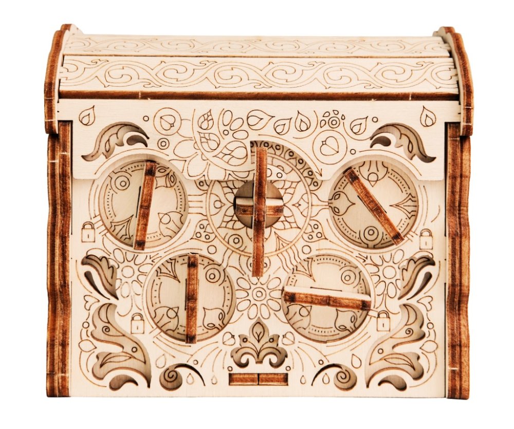 EscapeWelt 3D dřevěná skládačka hlavolamu Secret Treasure Box (obrázek 6)