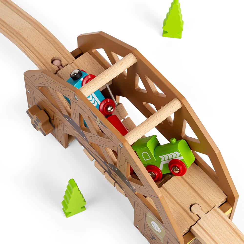 Bigjigs Rail Dřevěný padající most (obrázek 6)