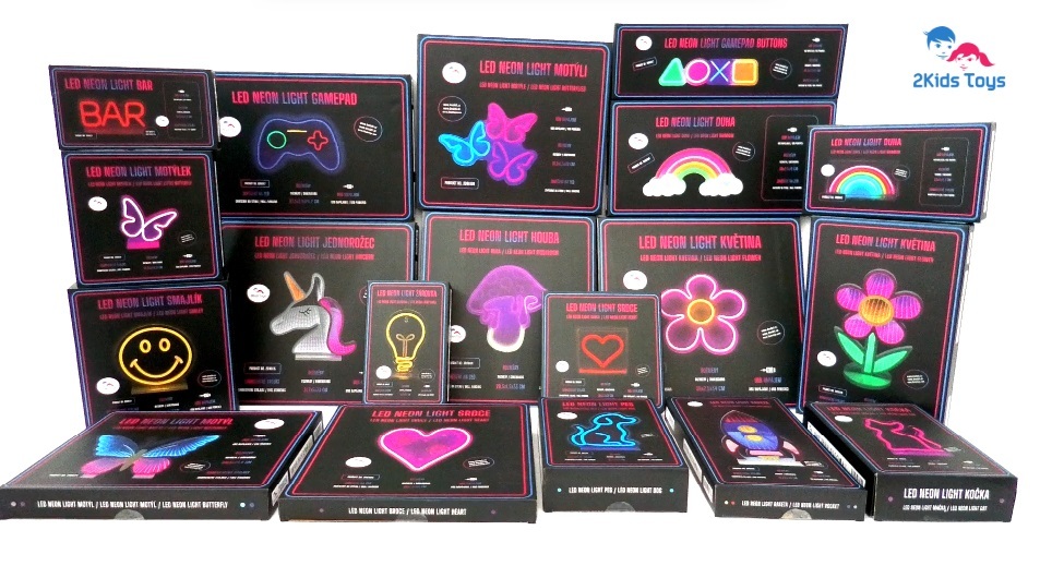 2Kids Toys LED NEON LIGHT lampička Jednorožec (obrázek 3)