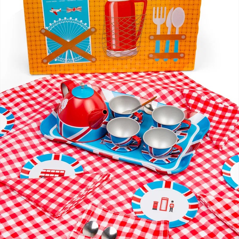 Bigjigs Toys Čajová sada v kufříku Londýn (obrázek 6)