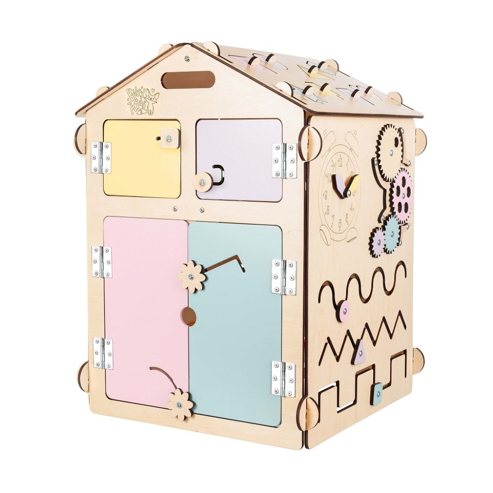 BusyKids Activity board Domeček pastelový