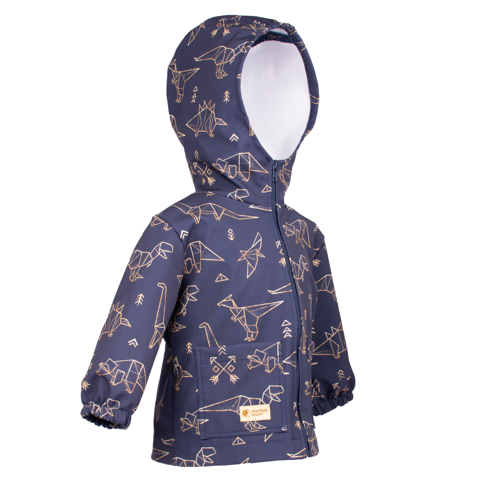 Jachetă Softshell Pentru Copii Cu Membrană Monkey Mum® - Constelația Dinozaurilor 110/116,Jachetă Softshell Pentru Copii Cu Membrană Monkey Mum® - Con