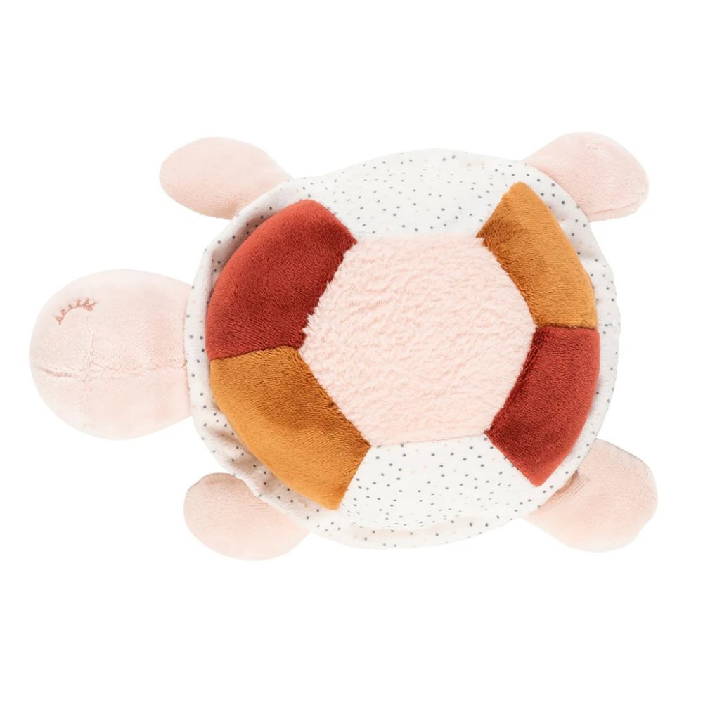 NATTOU Toy Plush Turtle Lapidou 4 Activities 19 Cm Pink