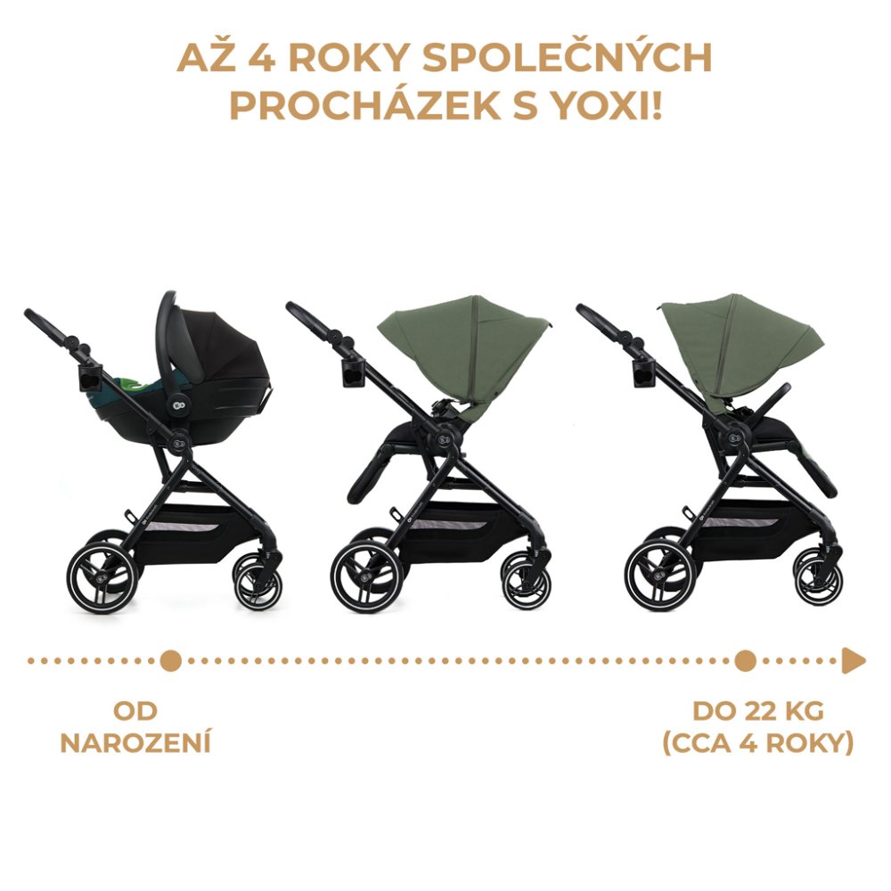 KINDERKRAFT SELECT Passeggino Sportivo Yoxi Mystic Green