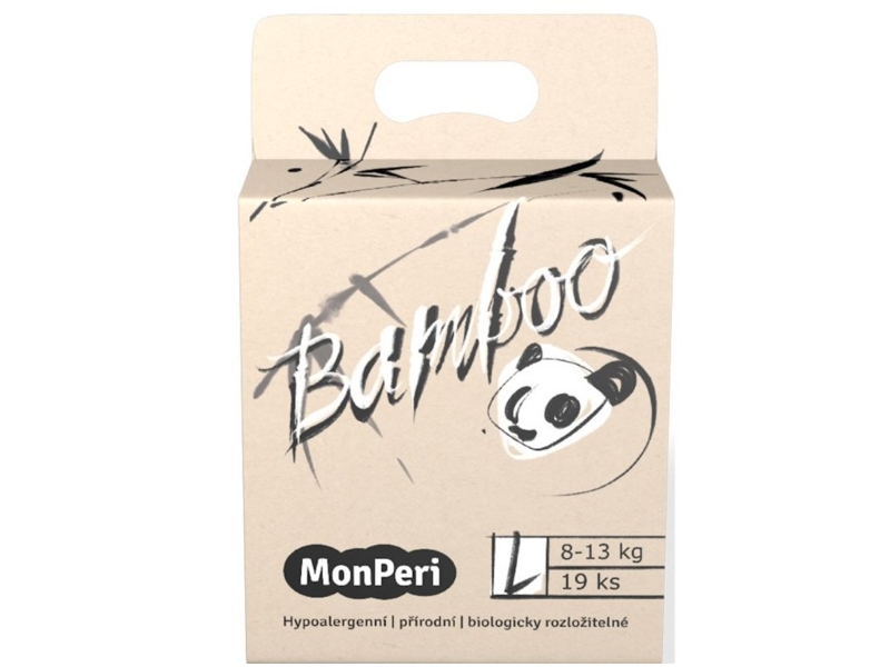 MONPERI Scutece Bamboo De Unica Folosinta Eco L (8-13 Kg) 19 Buc