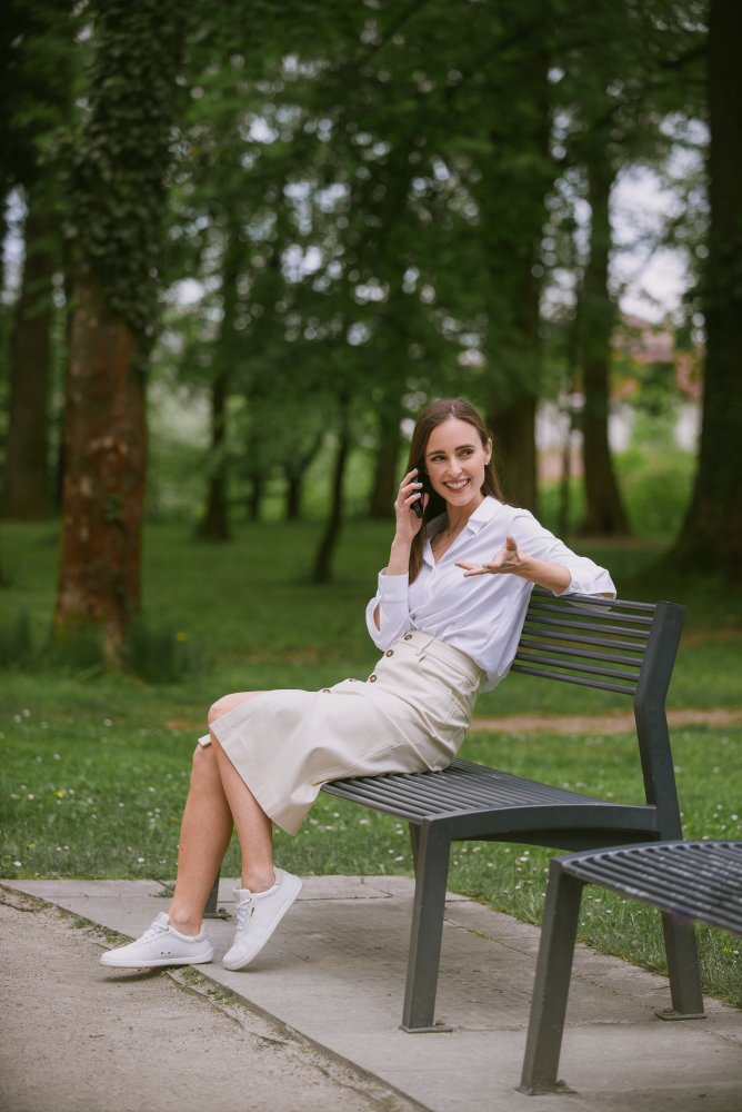 Ženska Midi Suknja Be Lenka Essentials - Creme XS Beige