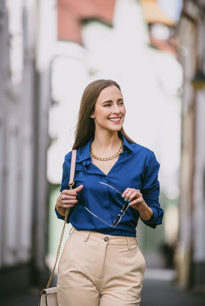 Women's Shirt Be Lenka Essentials - Navy M Blue