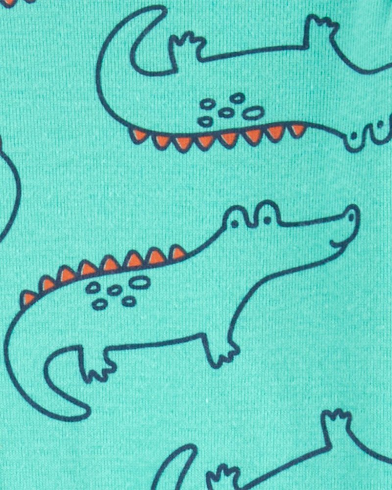 Body à manches longues CARTER'S bleu/gris animal garçon 4 pièces 9 m/taille. 74 – Image 3