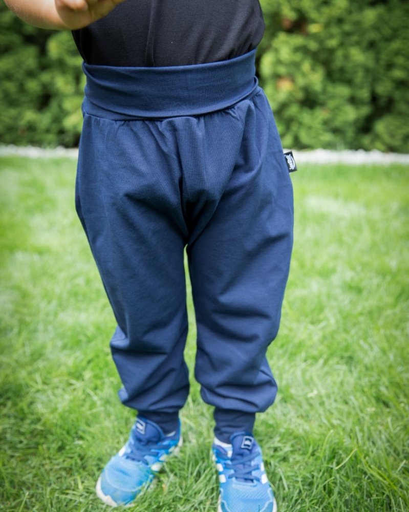 Pantalon de survêtement ample pour enfants, LIGHT, bleu foncé 68