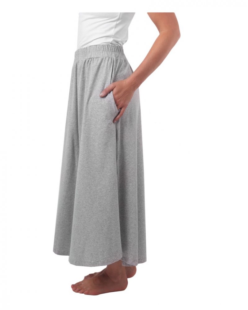 Jupe longue avec poches Linda, gris S/M – Image 2