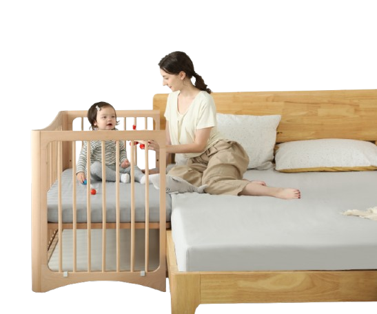 Lettino per bambini 4 in 1 - Massello - 120x65 cm - immagine 4