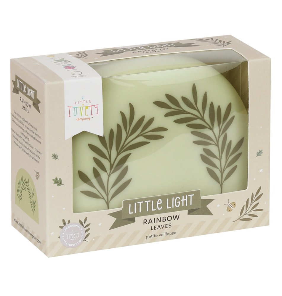 A Little Lovely Company - luce notturna piccola - mezzaluna con foglie - immagine 4