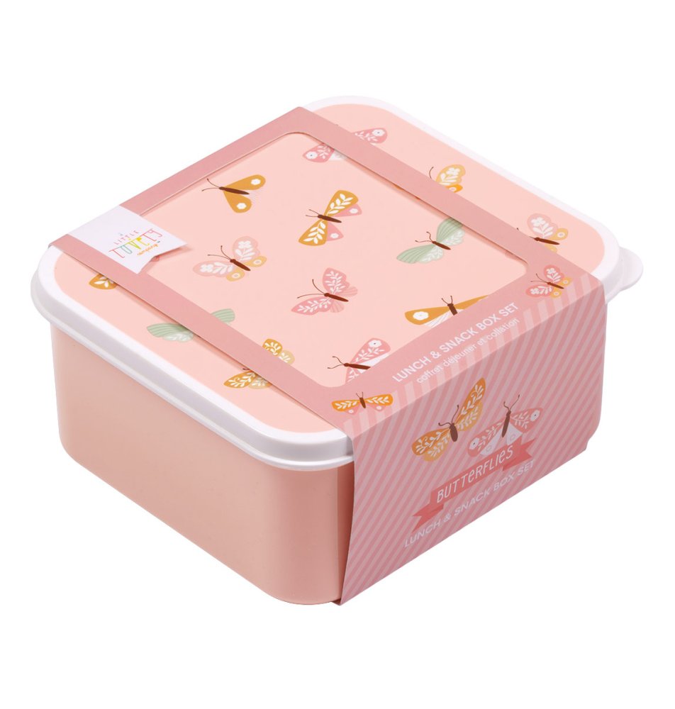 A Little Lovely Company - Ensemble de quatre boîtes à goûter - Papillons – Image 4