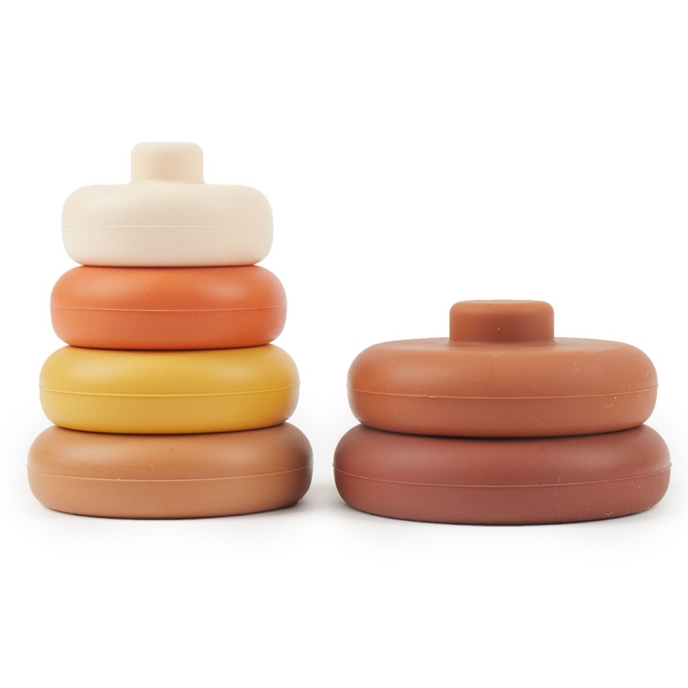Bieco - Tour à empiler en silicone - Chocolate Bliss
