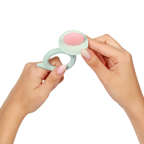 BABYONO Massaggiagengive in silicone Snail - rosa - immagine 3