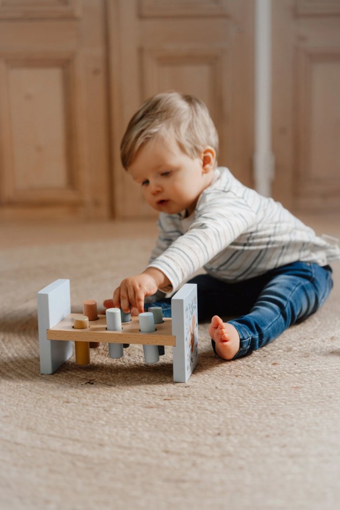 LITTLE DUTCH Zatloukačka dřevěná Forest friends (obrázek 5)