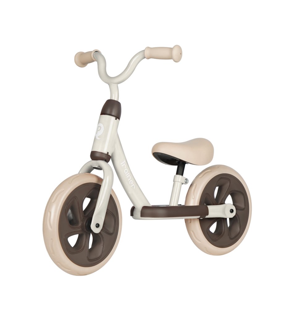QPLAY Bicicletta senza pedali Trainer Beige, età 2-4 anni