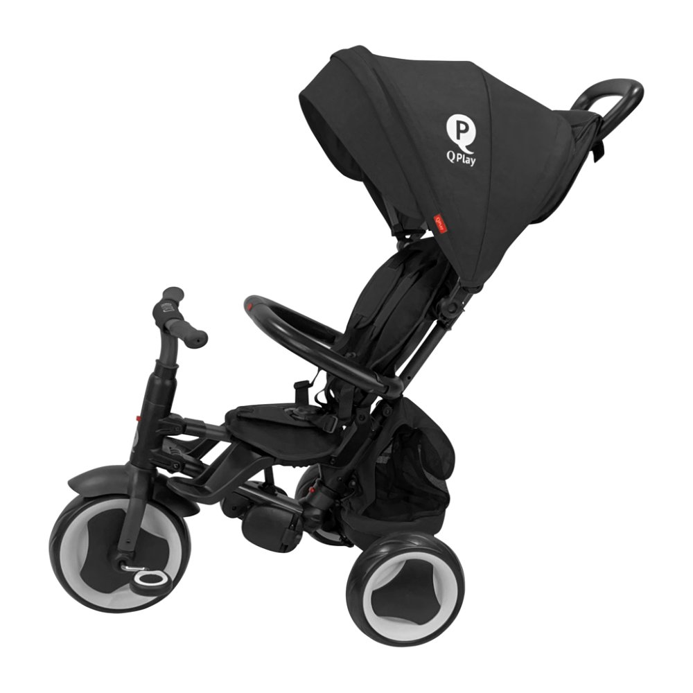 QPLAY Tricycle Rito Plus Blue, 3 en 1, âge 10-72 mois – Image 6