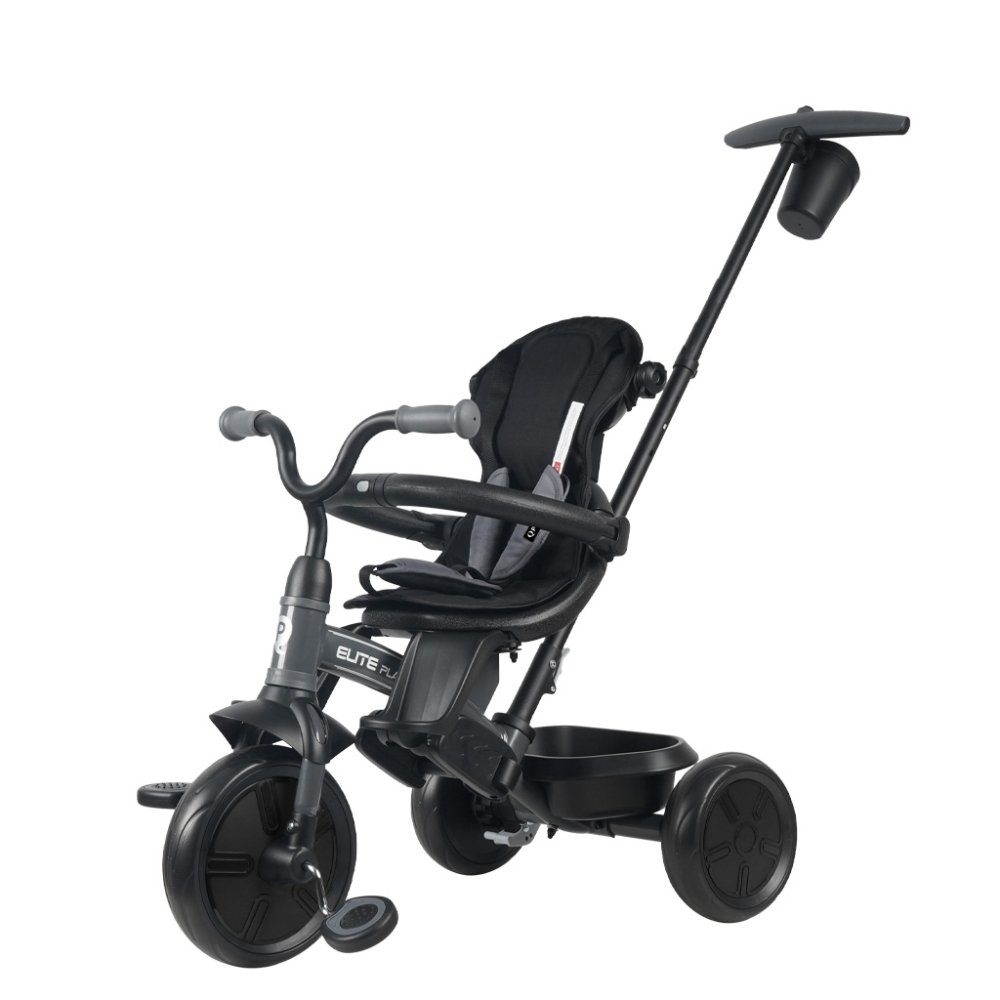 QPLAY Rowerek Trójkołowy Elite Platinum Grey, 6 w 1, wiek 10-72 miesiące - obrazek 7