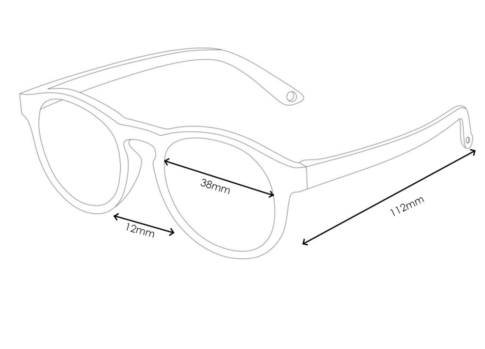 LITTLE KYDOO Lunettes de soleil Mirror Black UV 400, polarisées 2-4 ans – Image 7