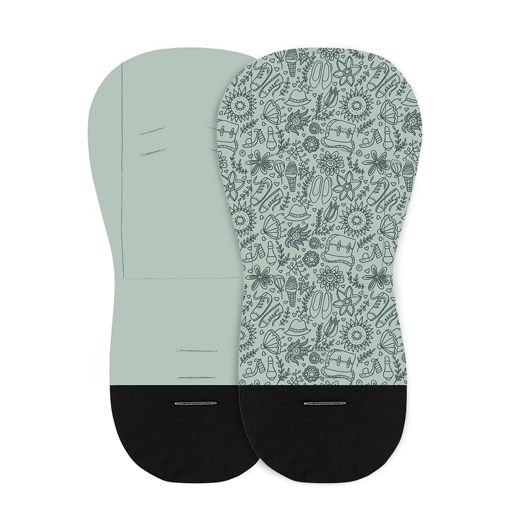 PETITE&MARS Inserto per passeggino Foamy Green Hipster