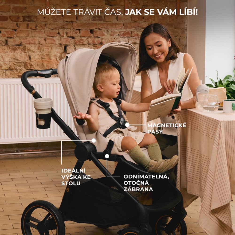 KINDERKRAFT Poussette combinée Nea 2 2en1 Midnigth Black – Image 5