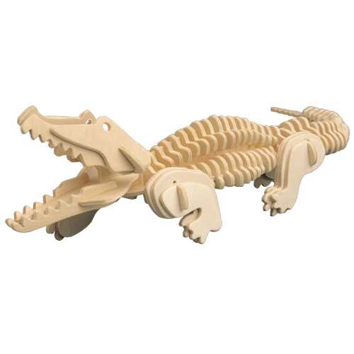 Woodcraft Puzzle 3D en bois Crocodile